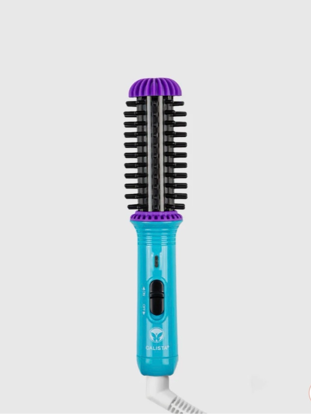 GGO Mini Purple on purple Round Hair Brush Hot Air Styler - Picture 2 of 9